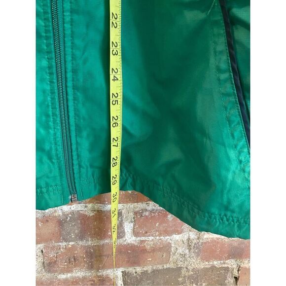 Adidas Emerald Green/Black Full Zip Windbreaker, Packable Hood, Men’s Size Mediu - Picture 2 of 13